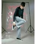 Джинсы женские Wide leg fit голубые Цвет: голубой