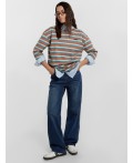 Джинсы женские Wide leg fit синие  Цвет: синий