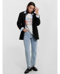 Джинсы женские Mom fit голубые  Цвет: голубой
