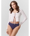 Трусы слипы женские синие Цвет: полночный синий