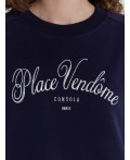 Свитшот женский с вышивкой Place Vendome Цвет: синее небо
