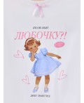 Футболка для девочек белая с принтом Цвет: белый +печать9