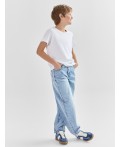 Джинсы baggy leg для мальчиков голубые Цвет: голубой +тинт