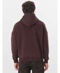 Теплая толстовка мужская коричневая на молнии Цвет: кофейное зерно