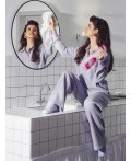 Брюки домашние женские серые Цвет: серый
