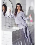 Брюки домашние женские серые Цвет: серый