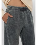 Брюки джоггеры мужские серые с обработкой эйсид Цвет: ACID WASH графит