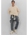 Брюки джоггеры мужские серые с обработкой эйсид Цвет: ACID WASH графит