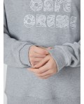 Свитшот женский с надписью Amour cafe creme Цвет: серый меланж 4250-Е