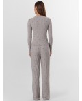 Комплект домашний женский серый с сердечками Цвет: сердечки на сером