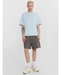 Шорты мужские хаки с обработкой эйсид  Цвет: ACID WASH т.оливковый
