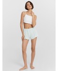 Шорты домашние женские в голубую полоску Цвет: бирюзовая полоска