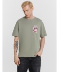Футболка мужская серая с принтом из коллекции #artuwear Цвет: тень +печать
