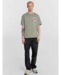 Футболка мужская серая с принтом из коллекции #artuwear Цвет: тень +печать