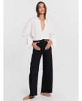 Джинсы женские wide leg fit черные Цвет: черный