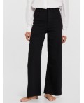 Джинсы женские wide leg fit черные Цвет: черный