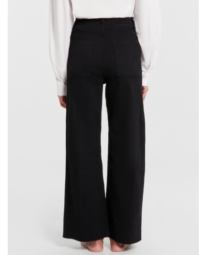 Джинсы женские wide leg fit черные Цвет: черный