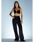 Джинсы женские wide leg fit черные Цвет: черный
