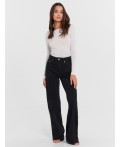 Джинсы женские wide leg fit черные Цвет: черный