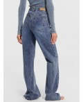 Джинсы женские wide leg fit синие Цвет: синий