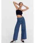 Джинсы женские wide leg синие Цвет: голубой