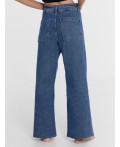 Джинсы женские wide leg синие Цвет: голубой