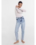 Джинсы женские mom fit светло-голубые Цвет: светло -голубой
