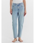 Брюки женские джинсовые mom fit голубые Цвет: голубой