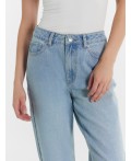 Брюки женские джинсовые mom fit голубые Цвет: голубой