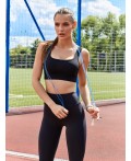 Топ женский спортивный черный Цвет: черный