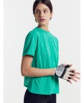 Футболка женская мятно-зеленая с принтом геометрия Цвет: геометрия на мятном