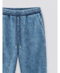 Брюки джоггеры мужские серые с обработкой эйсид Цвет: ACID WASH на грозе