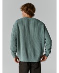 Джемпер мужской зеленый вязаный Цвет: шалфей