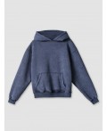 Худи женское серое теплое Цвет: ACID WASH на сером