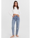 Джинсы женские Mom Fit голубые Цвет: голубой