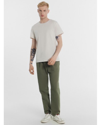 Футболка мужская в бежевом цвете  Цвет: лед