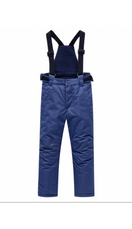Брюки горнолыжные подростковые для мальчика темно-синего цвета 9253TS