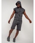 Спортивный костюм летний мужской темно-серого цвета 2262TC