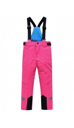 Брюки горнолыжные подростковые для девочки розового цвета 9252R
