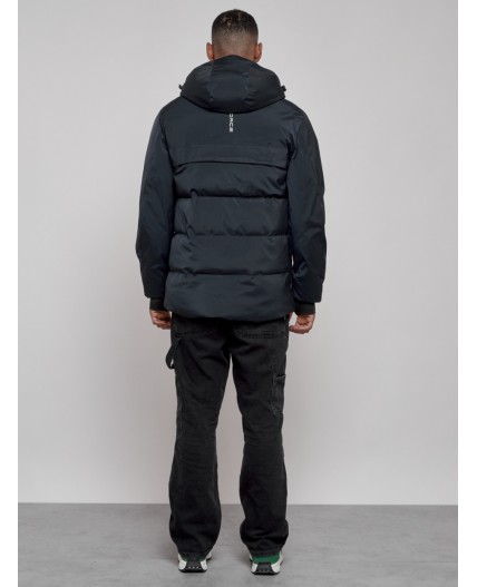 Куртка мужская зимняя горнолыжная темно-синего цвета 2356TS