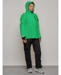 Горнолыжный костюм женский зимний зеленого цвета 005Z
