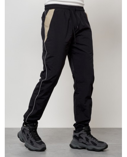 Спортивный костюм мужской модный черного цвета 15006Ch