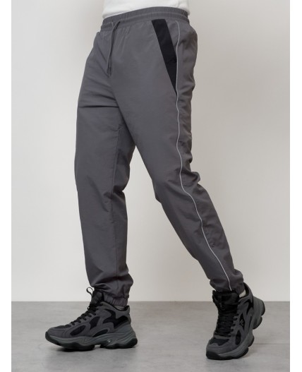 Спортивный костюм мужской модный серого цвета 15006Sr