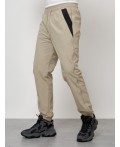 Спортивный костюм мужской модный бежевого цвета 15006B