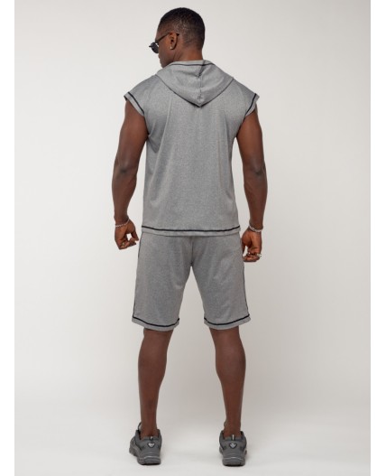Спортивный костюм летний мужской светло-серого цвета 2264SS