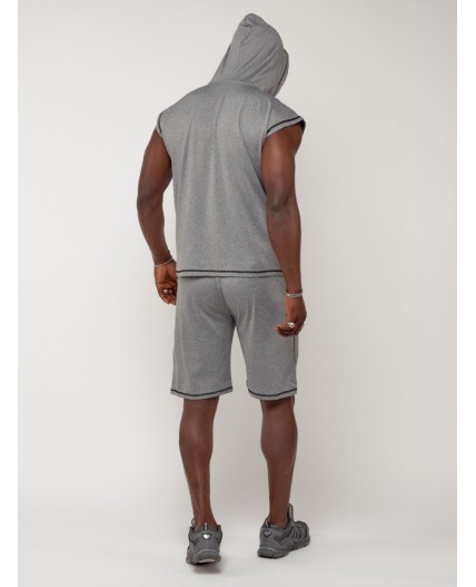 Спортивный костюм летний мужской светло-серого цвета 2265SS