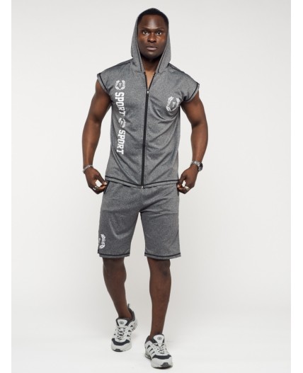 Спортивный костюм летний мужской серого цвета 2265Sr