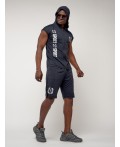 Спортивный костюм летний мужской темно-синего цвета 2265TS