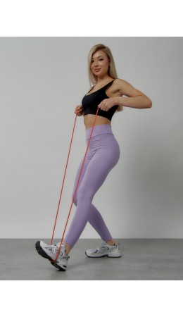Легинсы для фитнеса женские фиолетового цвета 1005F