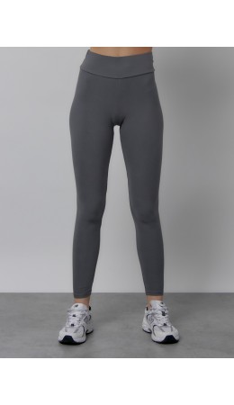 Легинсы для фитнеса женские темно-серого цвета 1005TC